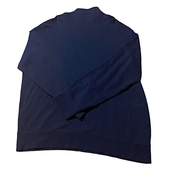 Polo Ralph Lauren Sweater Mens XL Navy 1/4 Zip Pullover Cotton/Viscose Casual - Picture 8 of 8